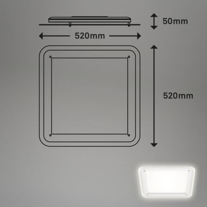 Briloner 3397-016 - Plafonnier LED FREE LED/22W/230V