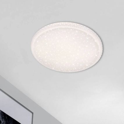 Briloner 3412-016 - Plafonnier LED dimmable STAR SKY LED/24W/230V 3000/4000/6000K Ø 39 cm + télécommande