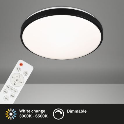 Briloner 3430-015 - Plafonnier à intensité variable MANNY LED/48W/230V + Télécommande