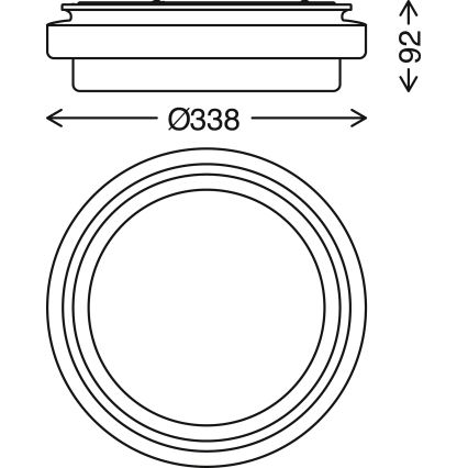 Briloner 3459-015 - Plafonnier LED CAKE LED/18W/230V