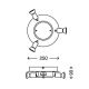Briloner 3498-048 - Plafonnier LED START 4xGU10/3W/230V