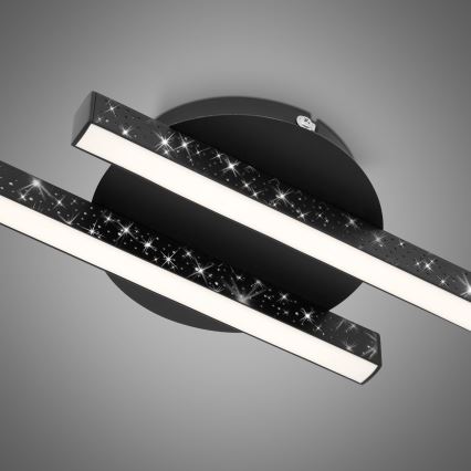 Briloner 3517-025 - Lustre monté en surface LED REY 2xLED/6W/230V noir