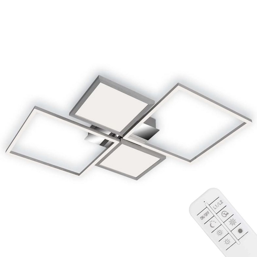 Briloner 3530-018 - Plafonnier à intensité variable FRAME LED/40W/230V 3000-6500K + télécommande