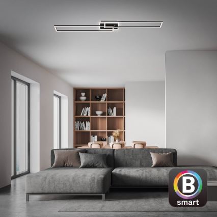 Briloner 3538-015 - Plafonnier LED à intensité variable FRAME 2xLED/20W/230V 2700-6500K Wi-Fi Tuya + Télécommande