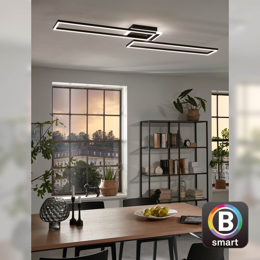 Briloner 3538-015 - Plafonnier LED à intensité variable FRAME 2xLED/20W/230V 2700-6500K Wi-Fi Tuya + Télécommande