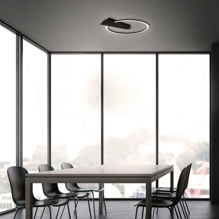 Briloner 3542-015 - Plafonnier à intensité variable NICO LED/12W/230V noir