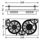 Briloner - 3564-028 - Plafonnier LED APLIC 2xLED/5W/230V