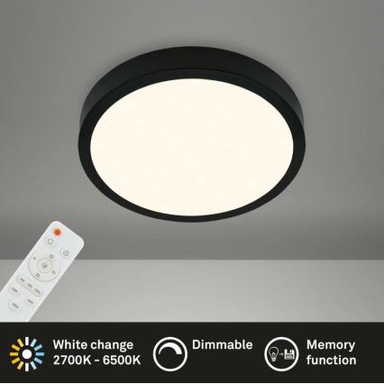 Briloner 3701-015 - Plafonnier à intensité variable LED RUNA LED/18W/230V 2700-6500K + télécommande