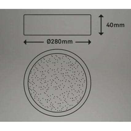 Briloner 3701-015 - Plafonnier à intensité variable LED RUNA LED/18W/230V 2700-6500K + télécommande