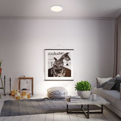 Briloner 3701-016 - Plafonnier à intensité variable RUNA LED/18W/230V 2700-6500K blanc + télécommande