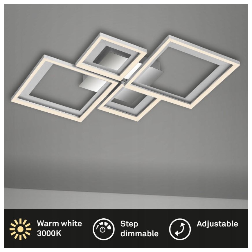 Briloner 3727-019 - Plafonnier à intensité variable LED FRAME LED/38W/230V