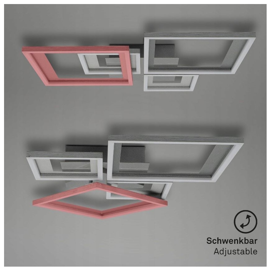 Briloner 3727-019 - Plafonnier à intensité variable LED FRAME LED/38W/230V