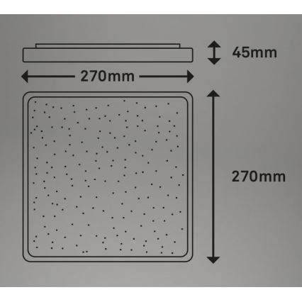 Briloner 3748-414 - Plafonnier LINO LED/15W/230V chrome mat