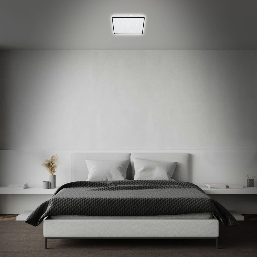 Briloner 3748-415 - Plafonnier à LED STAR SKY LED/15W/230V 27x27 cm noir