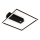 Briloner 3770-015 - Plafonnier LED avec détecteur de mouvement et capteur crépusculaire FRAME LED/14W/230V 3000K 30x32 cm noir