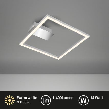 Briloner 3780-014 - Plafonnier LED FRAME LED/14W/230V 26,5x25 cm chrome mat