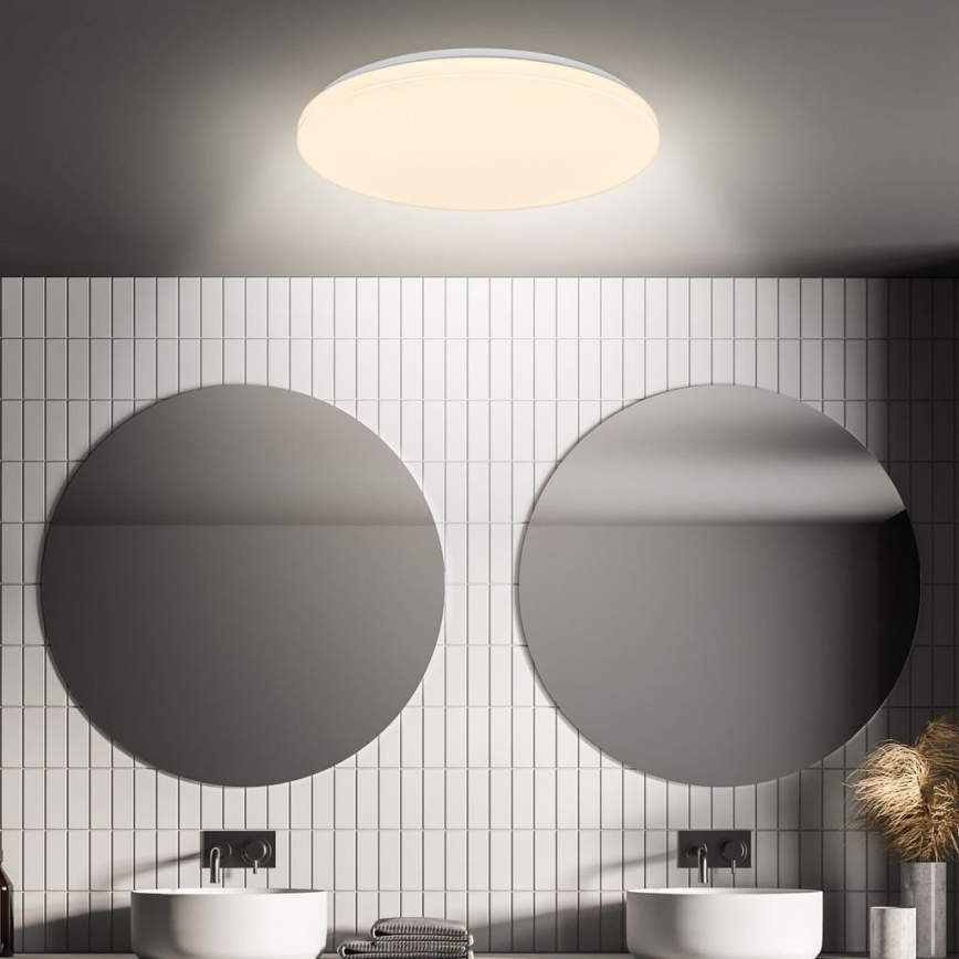 Briloner 3827-016 - Plafonnier LED pour salle de bains avec détecteur WALK LED/13W/230V IP54 Ø 27 cm blanc