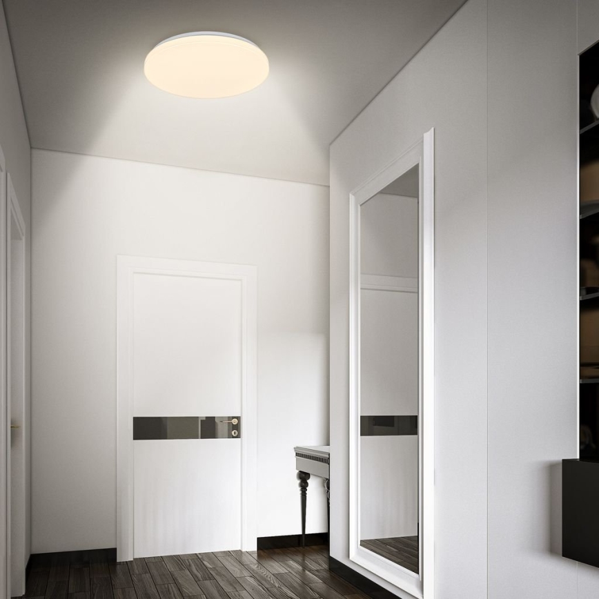 Briloner 3827-016 - Plafonnier LED pour salle de bains avec détecteur WALK LED/13W/230V IP54 Ø 27 cm blanc