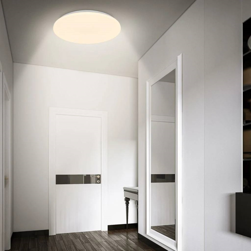 Briloner 3828-016 - Plafonnier LED pour salle de bains avec détecteur de mouvement WALK LED/24W/230V IP54 Ø 35 cm blanc