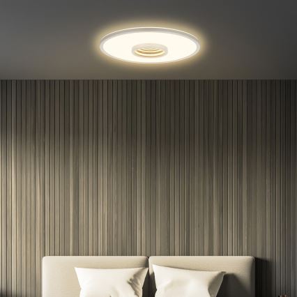 Briloner 3847014 - Plafonnier LED TORO LED/18W/230V Ø 42 cm chrome mat