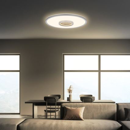 Briloner 3847014 - Plafonnier LED TORO LED/18W/230V Ø 42 cm chrome mat