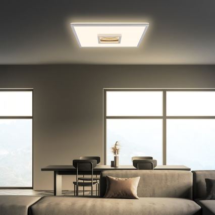 Briloner 3848014 - Plafonnier LED TORO LED/18W/230V 42x42 cm chrome mat