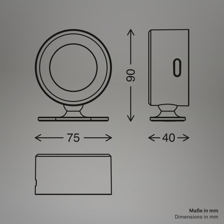 Briloner 3896016 - Applique murale rechargeable LED dimmable TARI LED/1,6W/5V 1500 mAh blanche