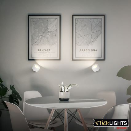 Briloner 3896016 - Applique murale LED rechargeable et dimmable TARI LED/1,6W/5V 1500 mAh, blanche