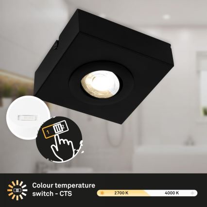 Briloner 3996015 - Spot CTS LED/4W/230V 2700/4000K noir
