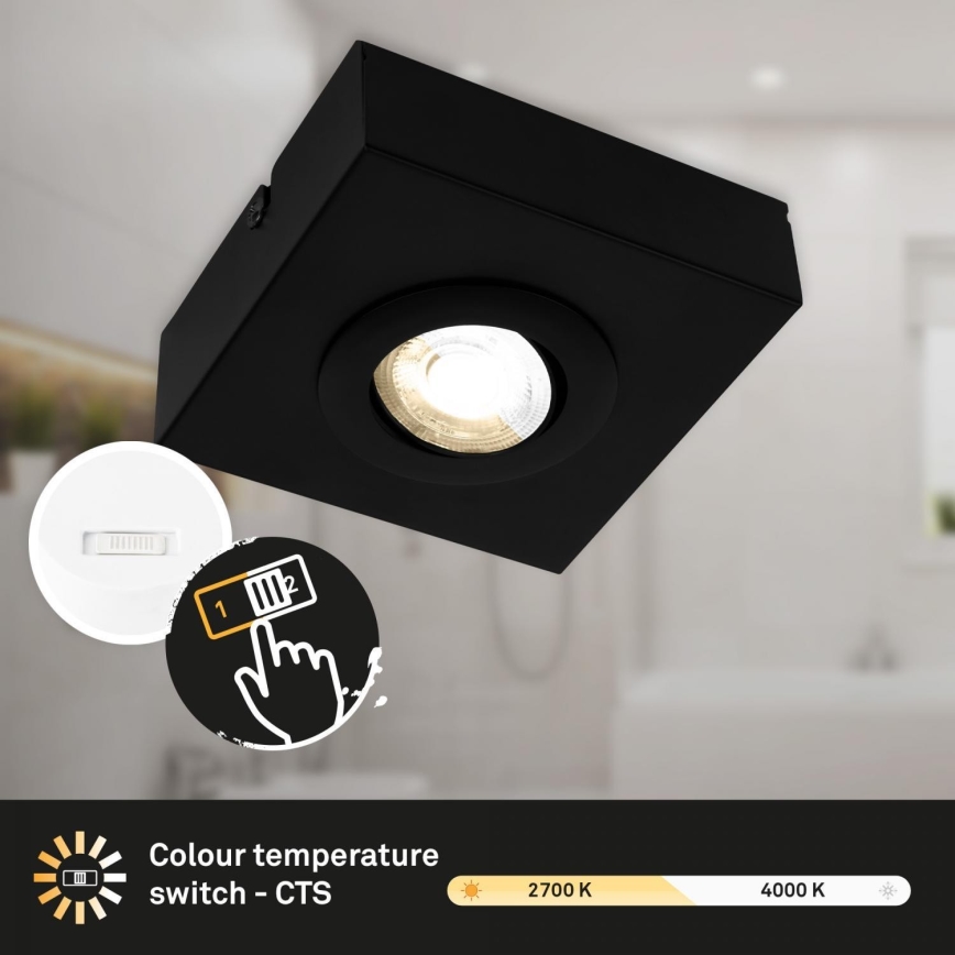 Briloner 3996015 - Spot CTS LED/4W/230V 2700/4000K noir