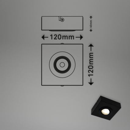 Briloner 3996015 - Spot CTS LED/4W/230V 2700/4000K noir