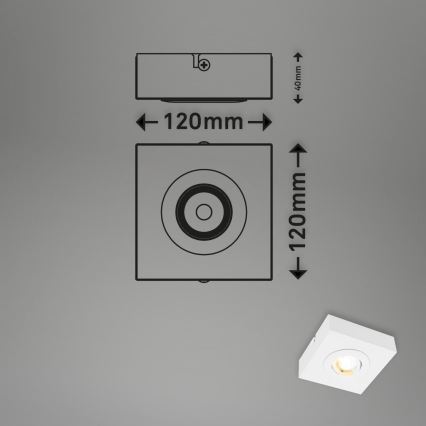 Briloner 3996016 - Spot CTS LED/4W/230V 2700/4000K blanc