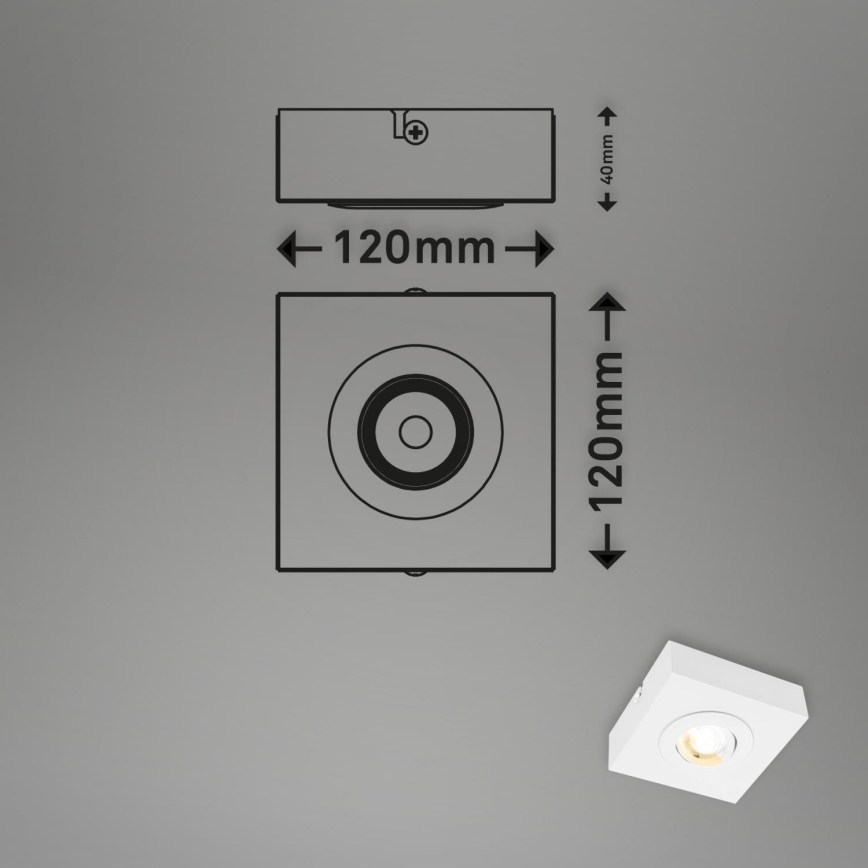 Briloner 3996016 - Spot CTS LED/4W/230V 2700/4000K blanc