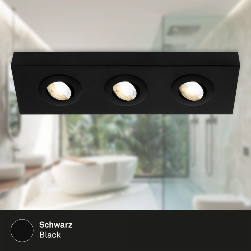 Briloner 3996035 - Spot CTS 3xLED/4W/230V 2700/4000K noir