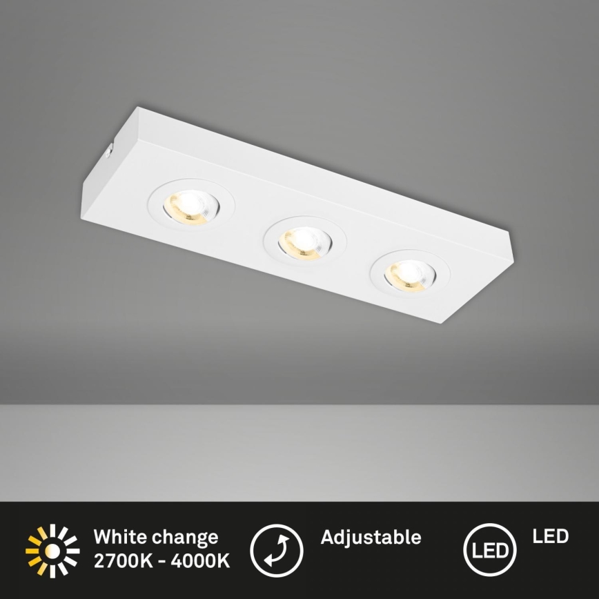 Briloner 3996036 - Spot CTS 3xLED/4W/230V 2700/4000K blanc