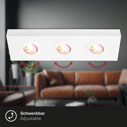 Briloner 3996036 - Spot CTS 3xLED/4W/230V 2700/4000K blanc