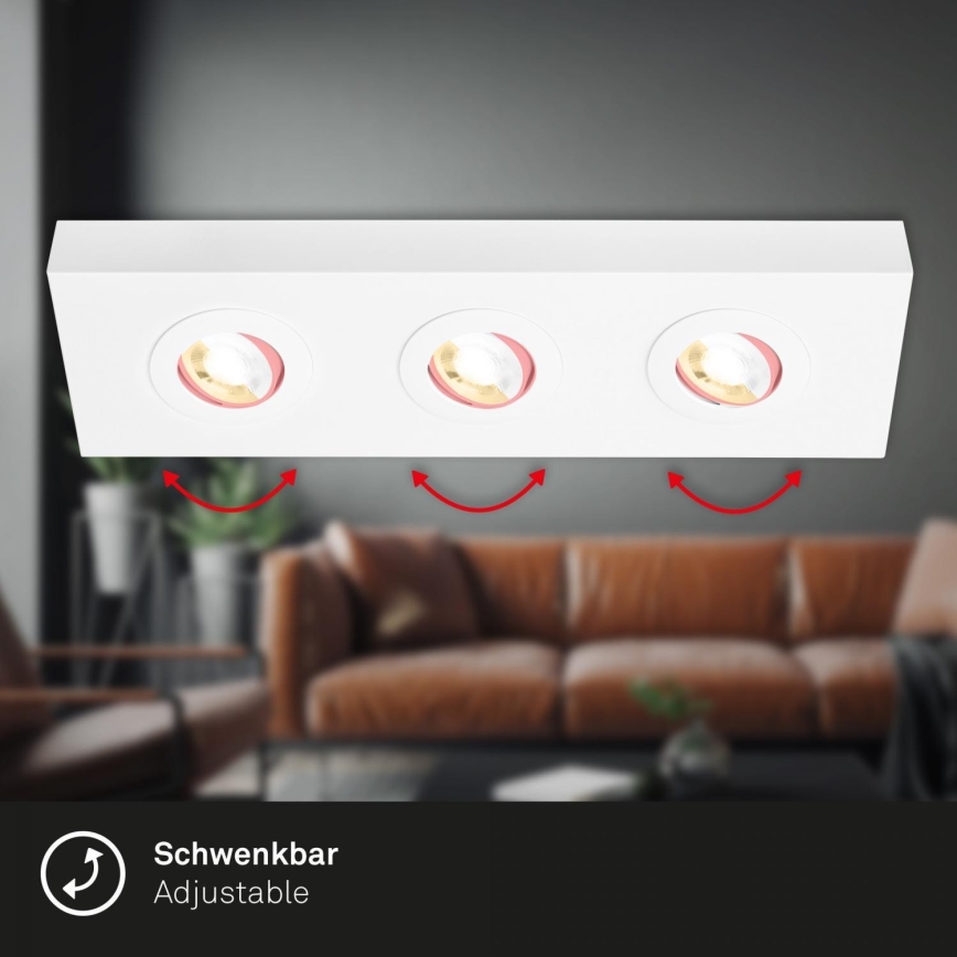Briloner 3996036 - Spot CTS 3xLED/4W/230V 2700/4000K blanc