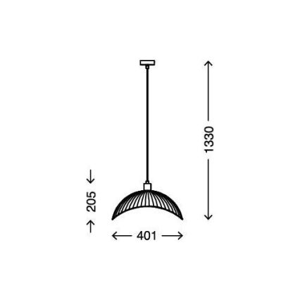 Briloner 4007-015 - Suspension fil RETRO 1xE27/60W/230V