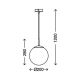 Briloner 4010-014 - Suspension fil 1xE27/40W/230V