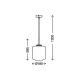 Briloner 4011-017 - Suspension avec fil 1xE27/40W/230V