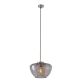 Briloner 4016-014 - Suspension à câble SEVENTIES 1xE27/40W/230V gris fumé