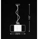 Briloner 4018-014 - Suspension filaire SEVENTIES 1xE27/40W/230V transparent