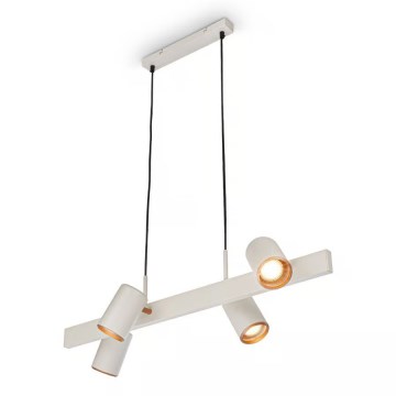 Briloner 4058044 - Suspension sur câble ERA 4xGU10/10W/230V crème