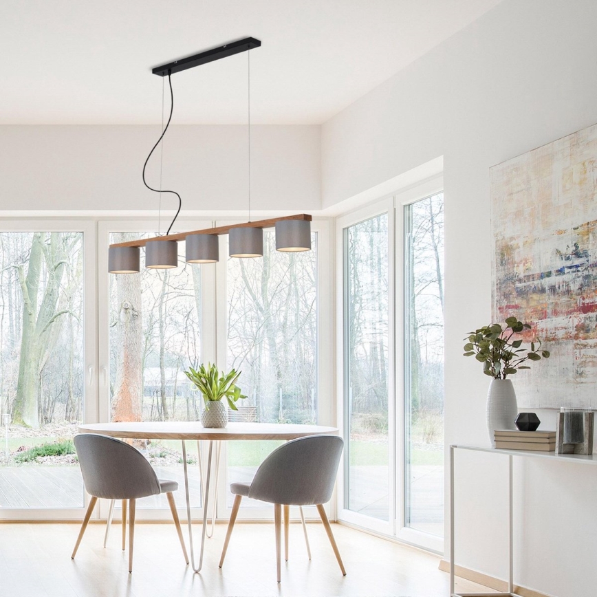 Briloner 4075-054 - Suspension sur câble RHON 5xE14/25W/230V