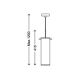 Briloner 4350-018 – Suspension filaire LED à intensité variable LED/5W/230V