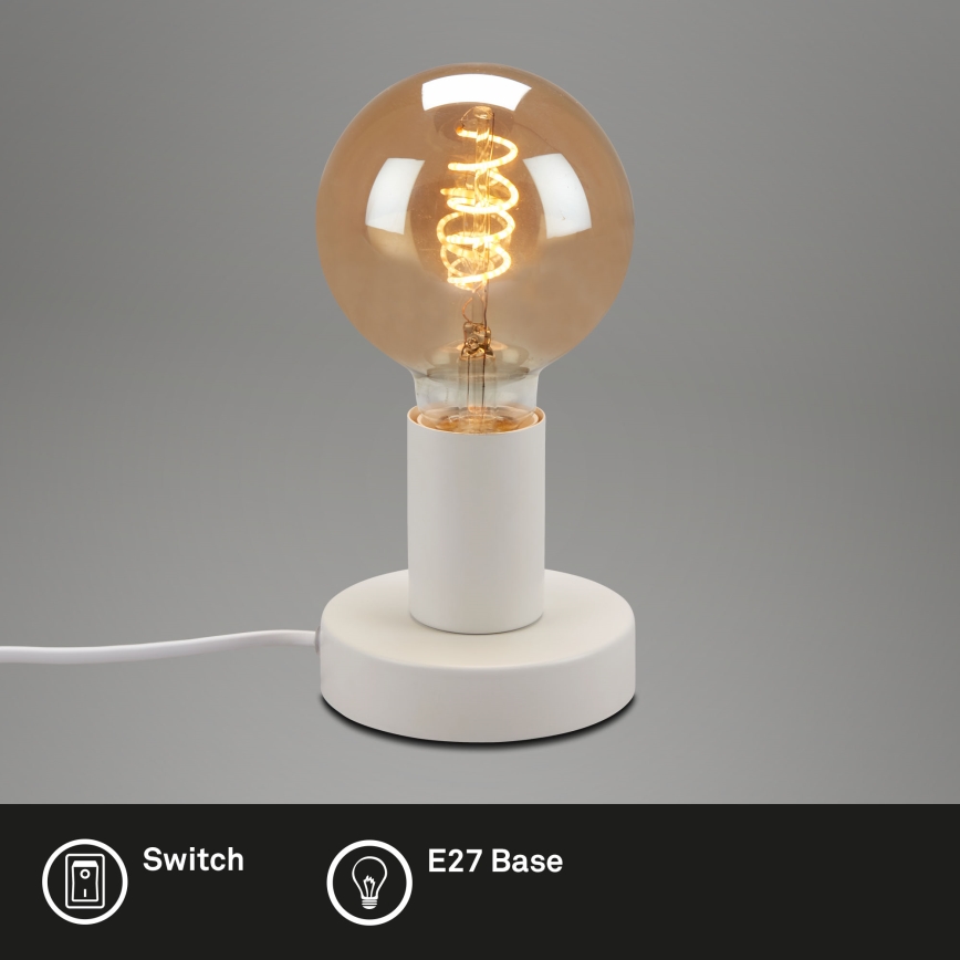 Briloner 7023-016 - Lampe de table TEEPU 1xE27/10W/230V blanc