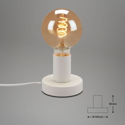 Briloner 7023-016 - Lampe de table TEEPU 1xE27/10W/230V blanc