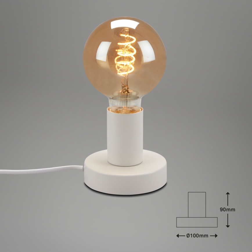 Briloner 7023-016 - Lampe de table TEEPU 1xE27/10W/230V blanc