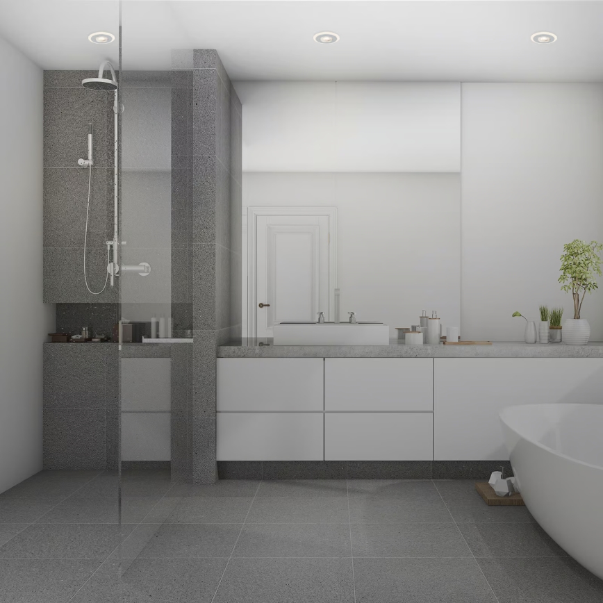 Briloner 7039034 - Ensemble de 3 spots encastrés pour salle de bains, 3xLED/5W/230V, IP44, chrome mat