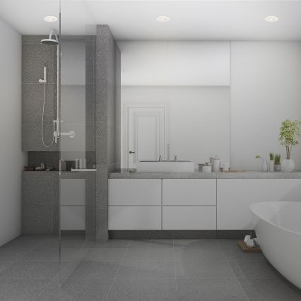 Briloner 7039036 - Lot de 3 spots LED encastrés pour salle de bains LED/5W/230V IP44 blanc